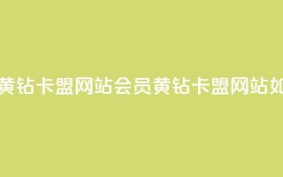 刷qq会员黄钻卡盟网站(qq会员黄钻卡盟网站如何选择)