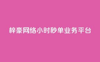 梓豪网络24小时秒单业务平台,抖音24小时人气下单平台 - qq绝版红钻开通网址 - 粉丝业务平台代理