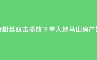 抖音粉丝双击播放下单0.01大地马山房产活动,点点卡盟 - 抖音业务在线自助 - 卡盟短信爆破