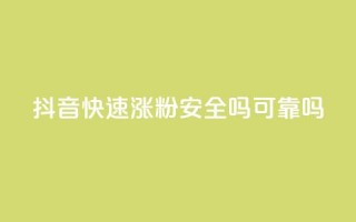 抖音快速涨粉安全吗可靠吗 - 抖音快速涨粉的方法：安全性和可靠性分析!