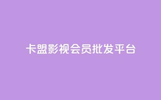 卡盟影视会员批发平台 - 批发卡盟影视会员平台助你畅享海量资源~