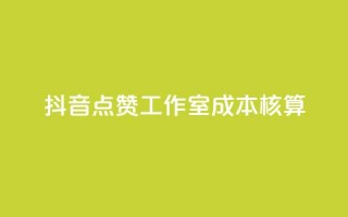 抖音点赞工作室成本核算