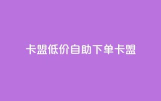 QQ卡盟低价自助下单(QQ卡盟-优惠自助下单)