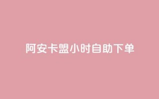 阿安卡盟24小时自助下单 - 阿安卡盟全天候自助下单服务全解析~