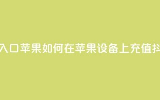 抖音充值抖币官网入口苹果 → 如何在苹果设备上充值抖币？快速入口大揭秘