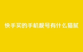 快手买的手机靓号有什么猫腻 - 快手靓号购买中的秘密揭示，了解有哪些内幕！!