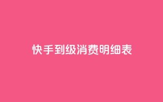 快手1到120级消费明细表2024 - 免费1万qq空间访客量