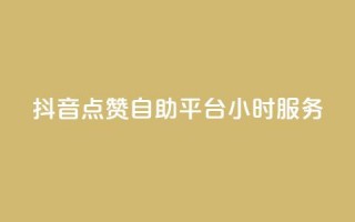 抖音点赞自助平台24小时服务 - 24小时提供抖音点赞自助服务，你值得拥有！