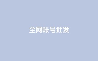 全网账号批发 - 全网账号超值批发，助力快速发展与推广~