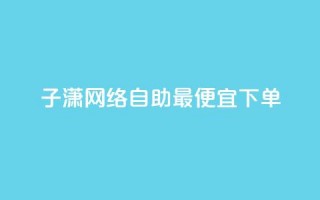 子潇网络自助最便宜下单 - 子潇网络自助下单，价格超值，最佳首选！~