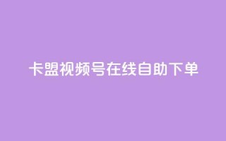 卡盟视频号在线自助下单,自助下单24小时平台最便宜 - 24小时自助下单商城app - 空间互赞