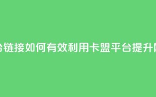 卡盟平台链接：如何有效利用卡盟平台提升网站流量