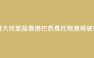 世界最大纸浆船靠港巴西桑托斯港将驶往中国