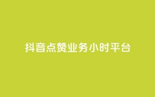 抖音点赞业务24小时平台 - 抖音24小时点赞平台服务优化!