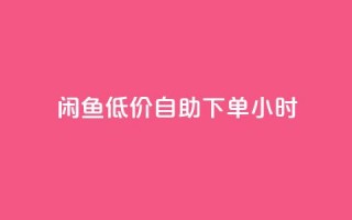 闲鱼低价自助下单24小时,一元秒杀 - dy24小时自助业务下单超稳定 - 快手业务在线下单平台全网最低