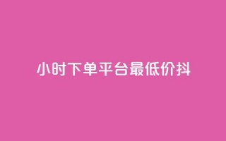 24小时下单平台最低价抖,dy业务自动下单网站 - 快手人气自助网站 - 王者荣耀主页赞自助平台