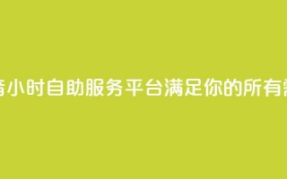 抖音24小时自助服务平台：满足你的所有需求