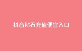 抖音钻石充值便宜入口 - 抖音钻石充值低价通道，优惠好康等你来！~