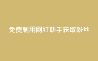 免费利用网红助手获取粉丝 - 最新教程