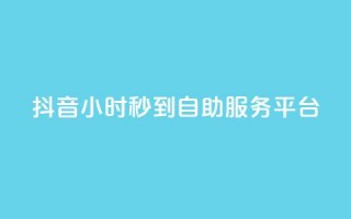 抖音24小时秒到自助服务平台,快手流量推广网站 - 快手业务平台24小时在线 - 快手一元100点赞有什么用