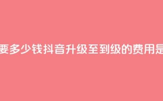 抖音51到52级需要多少钱 - 抖音升级至51到52级的费用是多少。