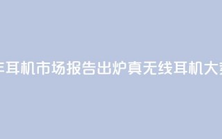 2024上半年耳机市场报告出炉：真无线耳机大势已去