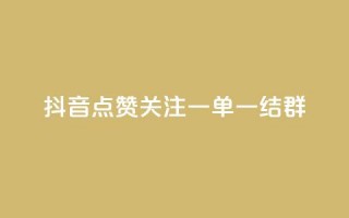 抖音点赞关注一单一结qq群 - 抖音点赞关注QQ群，一单一结快速加入！