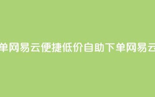 卡盟低价自助下单网易云 - 便捷低价自助下单网易云服务攻略~