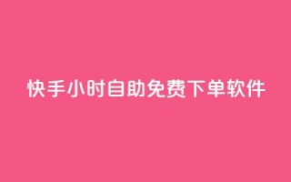 快手24小时自助免费下单软件,快手抖音业务24小时平台 - 24小时自助下单全网最低价ks - dy播放量24小时到账