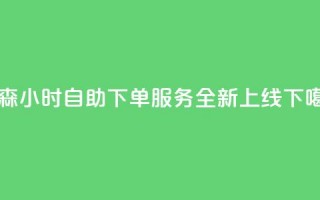 回森24小时自助下单服务全新上线