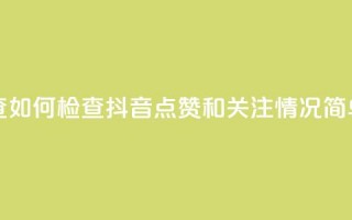 抖音点赞关注怎么查 - 如何检查抖音点赞和关注情况，简单易懂的教程~