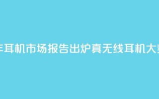 2024上半年耳机市场报告出炉：真无线耳机大势已去