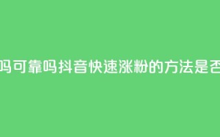 抖音快速涨粉安全吗可靠吗 - 抖音快速涨粉的方法是否可靠？安全嘛？~