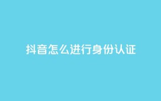 抖音怎么进行身份认证 - 抖音身份认证流程详解与注意事项！