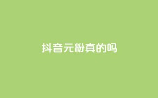 抖音1元1000粉真的吗 - 抖音1元涨粉1000粉，真假难辨。