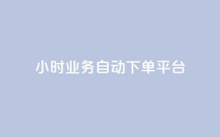 qq24小时业务自动下单平台 - qq24小时自动下单平台：轻松掌握在线业务，高效自动下单~