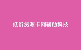 低价货源卡网辅助科技 - 优质低价货源获取助力科技发展~