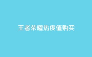 王者荣耀热度值购买 - 购买王者荣耀热度指标的最佳选择~