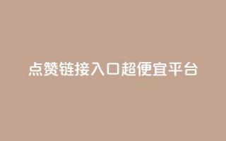 点赞链接入口超便宜平台 - 超值平台推荐：轻松获取点赞链接的最优选择~