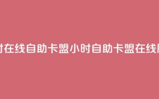 24小时在线自助卡盟(24小时自助卡盟在线服务)