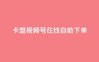 卡盟视频号在线自助下单 - 卡盟视频号自助下单全新体验在线服务~