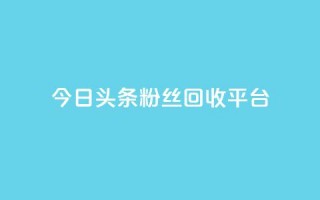 今日头条粉丝回收平台,1元涨100赞快手网站 - 拼多多充抖音为什么还贵点 - qq空间人气自助