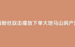 抖音粉丝双击播放下单0.01大地马山房产活动,dy赞在线自助下单网站 - 抖音全网老马最低价业务 - 风速云商城24小时自助下单