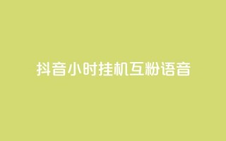 抖音24小时挂机互粉语音,q拉接单入口 - 游戏货源站全网最低价 - 24小时ks点赞