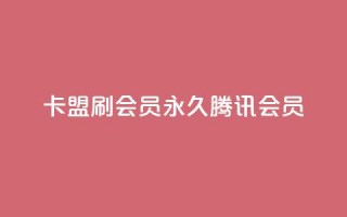 卡盟刷会员永久腾讯会员 - 永久腾讯会员，轻松获取，卡盟VIP优惠！~