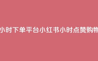 小红书点赞24小时下单平台(小红书24小时点赞购物平台)