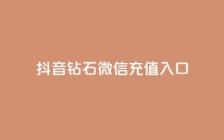 抖音钻石微信充值入口 - 抖音钻石微信充值方法详解专区。