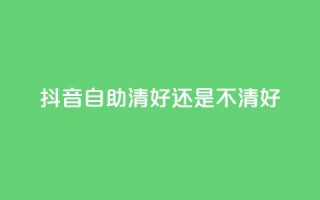 抖音自助清好还是不清好 - 抖音自助清晰正确吗？ 快速了解抖音自助清理效果~