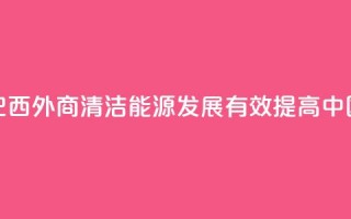 请回答：中国2035丨巴西外商：清洁能源发展有效提高中国人民生活质量