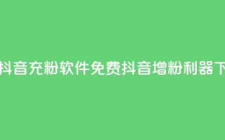 免费抖音充粉软件(免费抖音增粉利器)